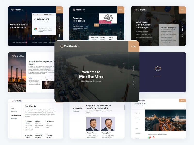 image of portfolio website