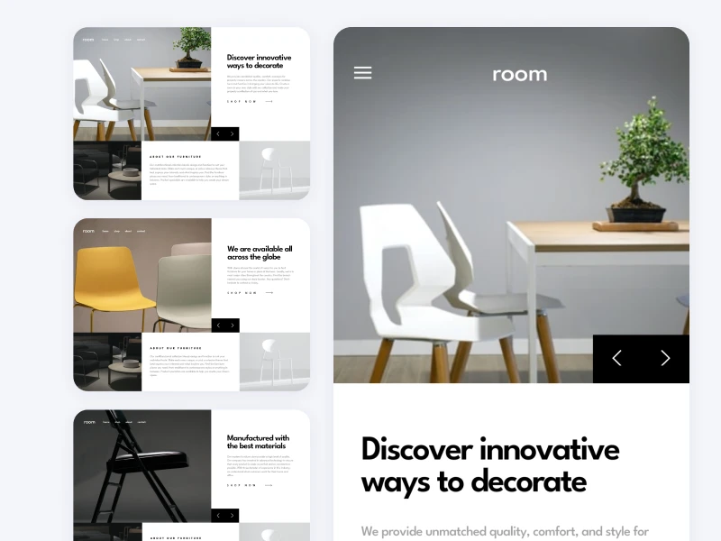 image of portfolio website