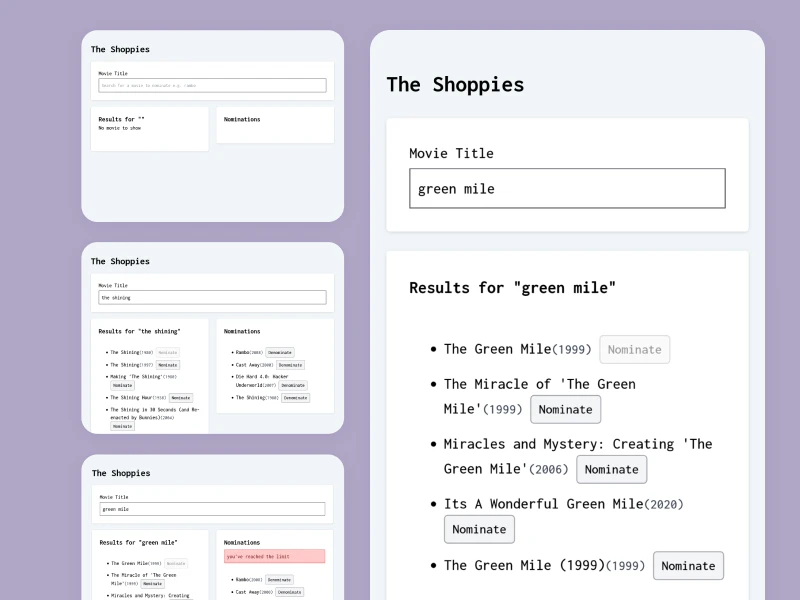 image of portfolio website